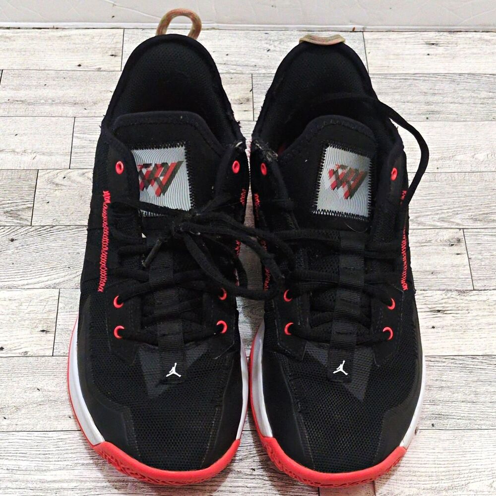 Jordan One Take 2 Men’s Basketball Sneakers Black/Red/White Size 9.5 CW2457-006